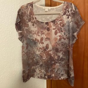 Brown, lined summer top